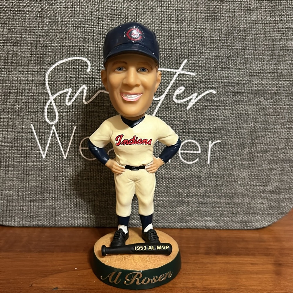 NIB Al Rosen 2003 Cleveland Indians Bobble Head 1953 MVP Limited Edition.